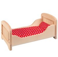 Кроватка для кукол goki натуральная (51701G)