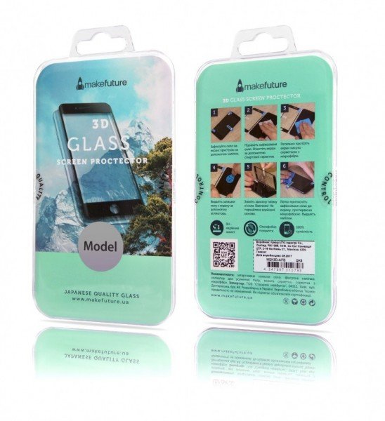 

Стекло MakeFuture для iPhone 7 Black 3D