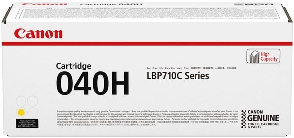 

Картридж лазерный Canon 040H LBP710/712 Yellow, 10000 стр (0455C001)