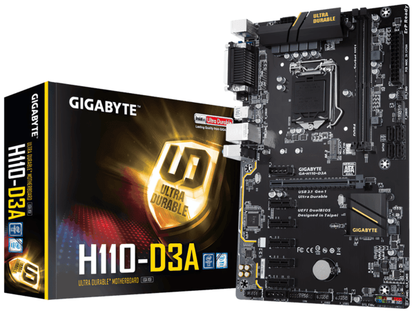 

Материнская плата GIGABYTE GA-H110-D3A