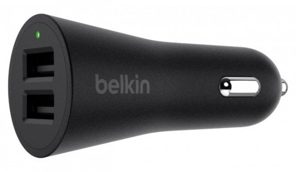 

Автомобильное зарядное устройство Belkin Metallic Dual USB Black