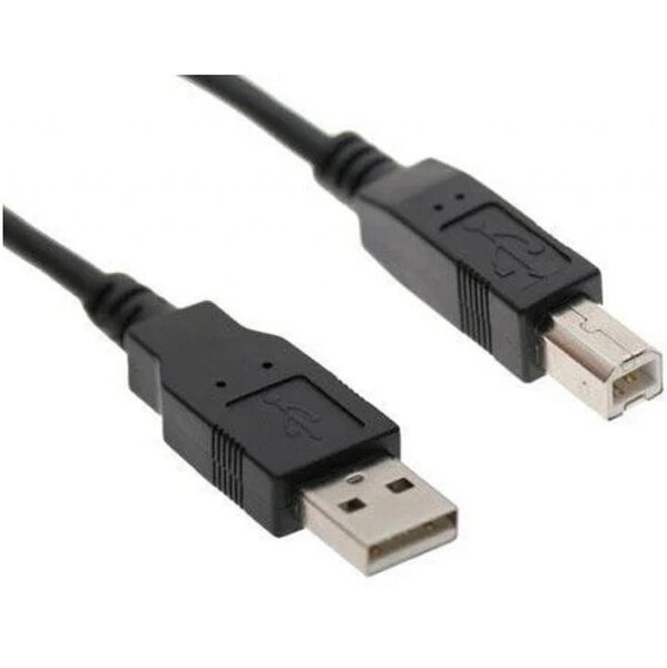 Аксессуары DIGITUS Кабель USB 2.0 (AM/BM) DIGITUS 1.8м Black/Черный, bulk (AK-300102-018-S)