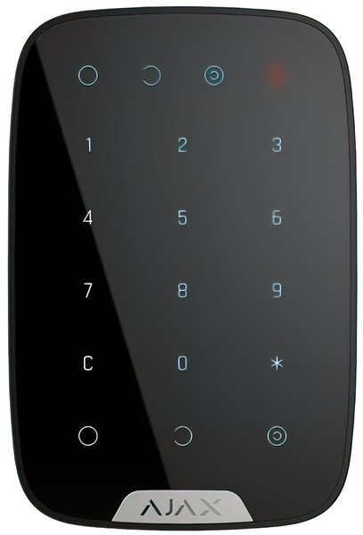  Бездротова сенсорна клавіатура Ajax KeyPad EU чорна 