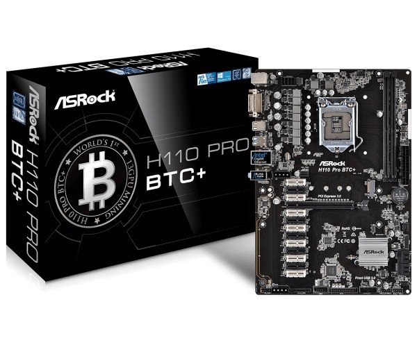 

Материнская плата ASRock H110 Pro BTC+