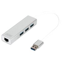 USB Хаб Digitus DA-70250-1 USB 3.0, 3xUSB, 1xLAN Gigabit