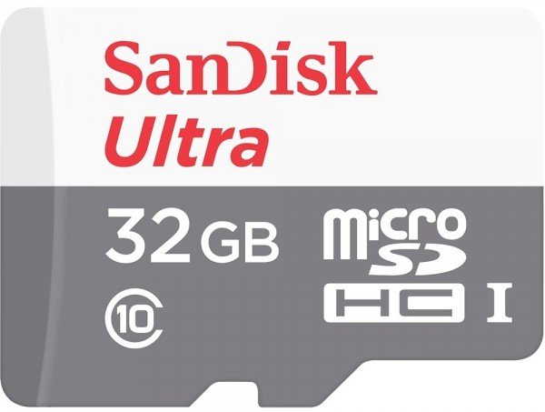 

Карта памяти Sandisk microSDHC 32GB Class 10 Ultra R80MB/s + SD-адаптер