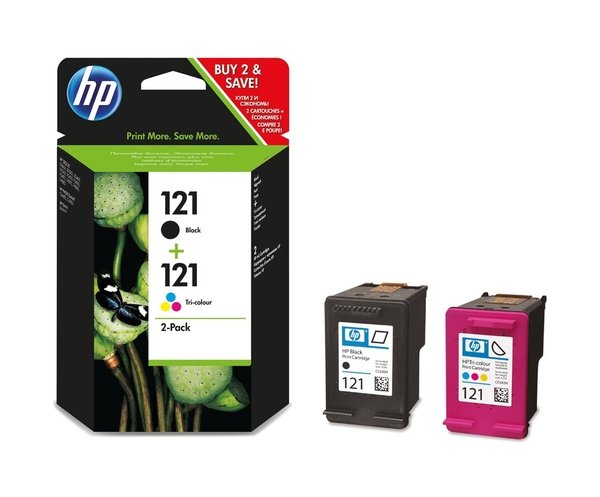 

Картридж струйный HP No.121 Black/Tri-color Combo Pack (CN637HE)