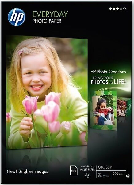 Акція на Фотобумага HP Everyday Photo Paper Glossy, 100л. (Q2510A) від MOYO
