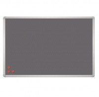 Доска 2х3 текстиль серый + металлическая сетка рамка серая 45х60 (TPA456)