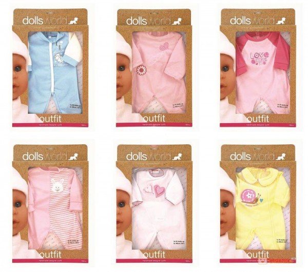 

Одежда для куклы Dolls World до 41 см (8502)