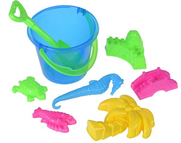 

Набор для игры с песком Same Toy Ведерко 8 единиц синее (HY-1204WUt-1)