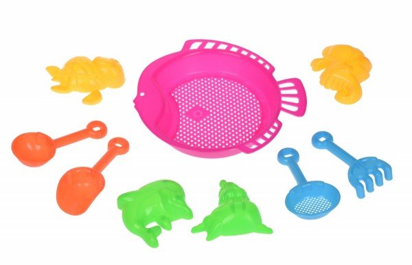 

Набор для игры с песком Same Toy 9 единиц розовый (B002-2Ut-2)