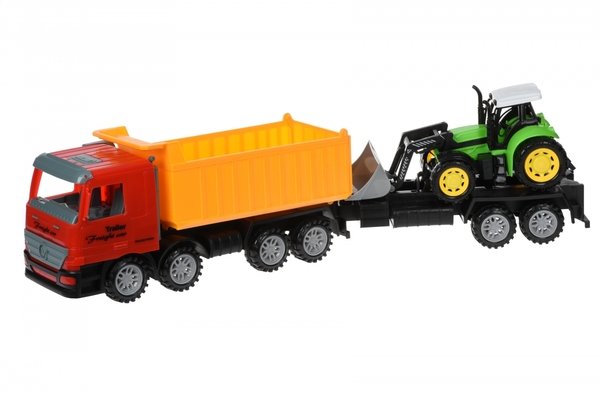 

Машинка инерционная Same Toy Super Combination Самосвал с бульдозером красный (98-89Ut-1)