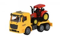 Машинка инерционная Same Toy Truck Тягач с трактором желтый (98-613Ut-1)