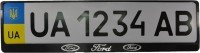 Рамка номерного знака Poputchik пластикова з об`ємними літерами Ford 2шт (24-004)