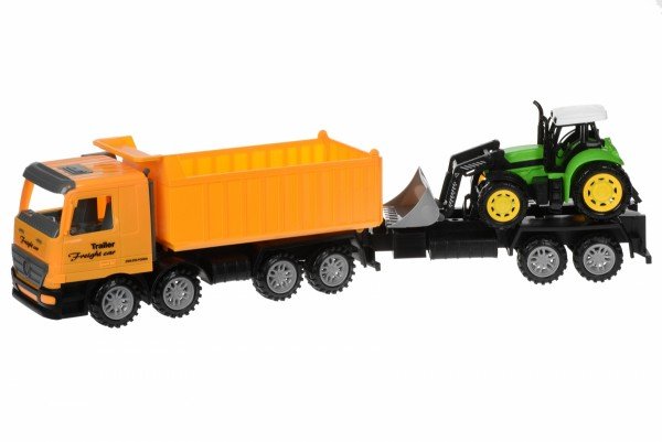 

Машинка инерционная Same Toy Super Combination Самосвал с бульдозером желтый (98-89Ut-2)