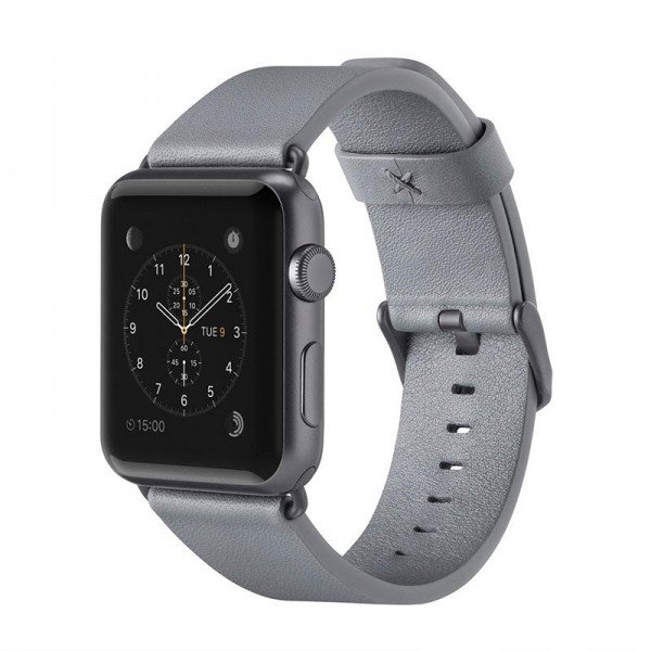 

Ремешок Belkin для Apple Watch 38mm Belkin Classic Leather Band Grey