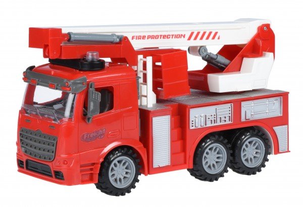 

Машинка инерционная Same Toy Truck Пожарная машина с подъемным краном со светом и звуком (98-617AUt)