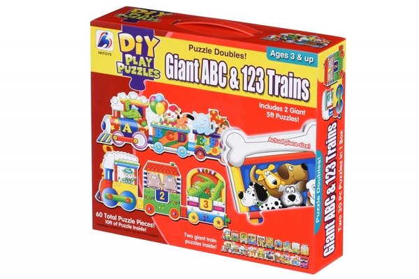 Акция на Пазл Same Toy Большой поезд Букв и Цифр (2095Ut) от MOYO