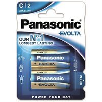 Батарейка Panasonic EVOLTA C BLI 2 ALKALINE (LR14EGE/2BP)