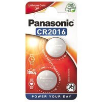 Батарейка Panasonic CR 2016 BLI 2 LITHIUM (CR-2016EL/2B)