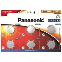 Батарейка Panasonic CR 2 032 BLI 6 LITHIUM (CR-2032EL/6B)
