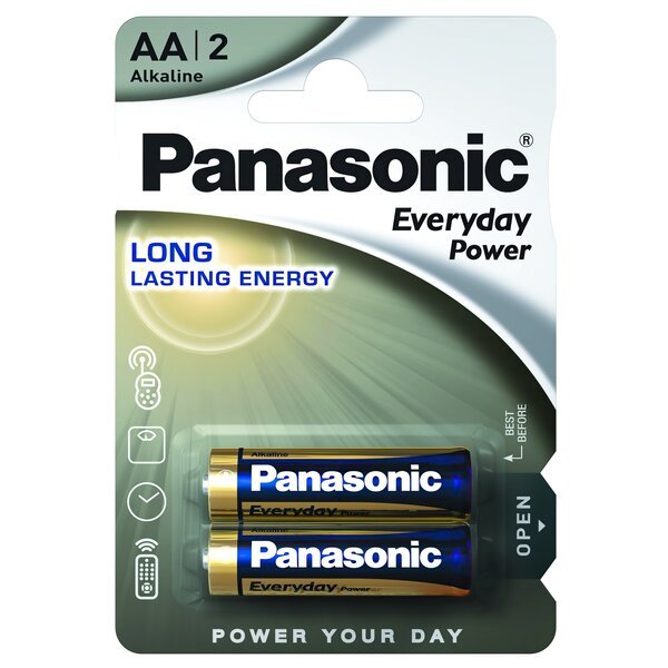 Акция на Батарейка Panasonic EVERYDAY POWER AA BLI 2 ALKALINE (LR6REE/2BR) от MOYO
