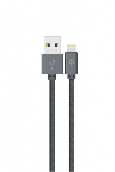 

Кабель Lightning Intaleo CBGNYL1 Nylon Fiber 1m Gray