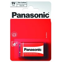 Батарейка Panasonic RED ZINK 6F22 BLI 1 ZINK-CARBON (6F22REL/1BP)