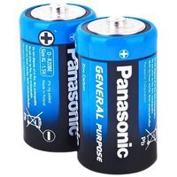 Батарейка Panasonic GENERAL PURPOSE R20 TRAY 2 ZINK-CARBON (R20BER/2P)