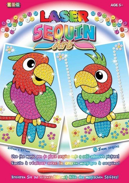 

Набор для творчества Sequin Art LASER Parrots (SA1319)