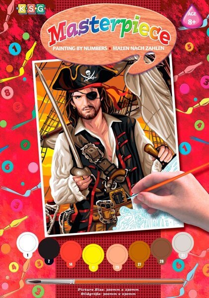 

Набор для творчества Sequin Art PAINTING BY NUMBERS JUNIOR Pirate (SA1108)