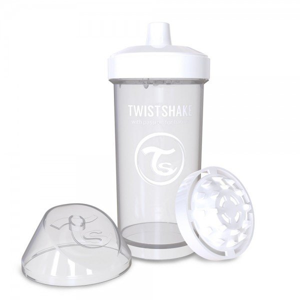 

Детская чашка Twistshake 360 мл 12+мес белая (78073)