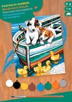 Набор для творчества Sequin Art PAINTING BY NUMBERS JUNIOR Puppies and Ducks (SA1332)