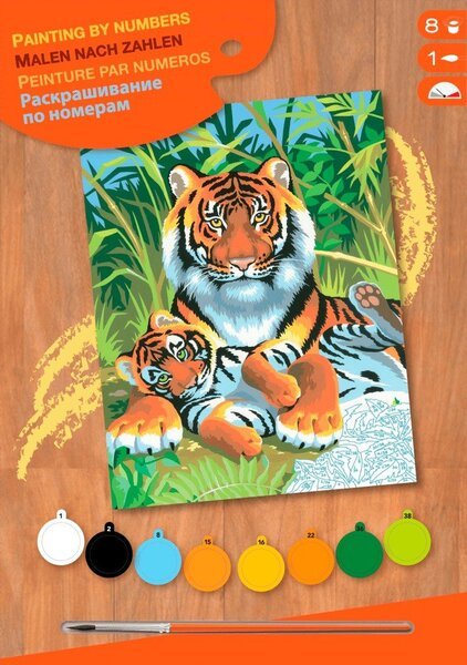 

Набор для творчества Sequin Art PAINTING BY NUMBERS JUNIOR Tigers (SA0029)