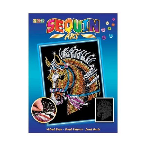 

Набор для творчества Sequin Art BLUE Horse (SA1517)