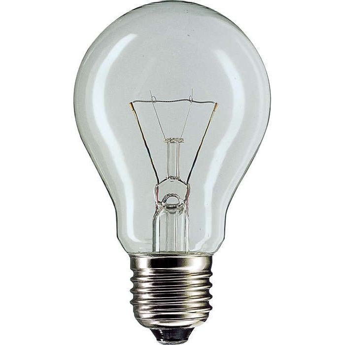Лампа накаливания Philips E27 75W 230V A55 CL 1CT/12X10 Stan (926000004013) фото 