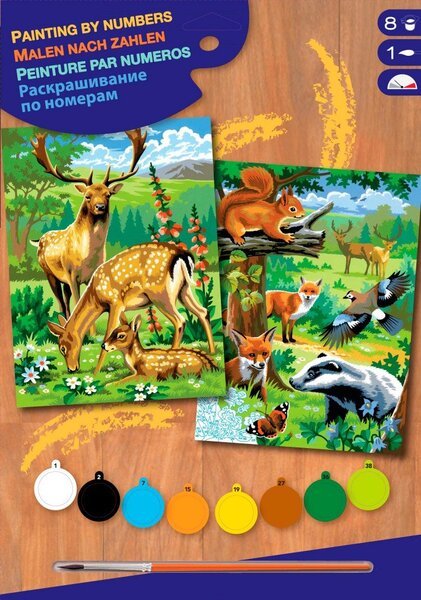 

Набор для творчества Sequin Art PAINTING BY NUMBERS JUNIOR-PAIRS Woodland Animals (SA0216)