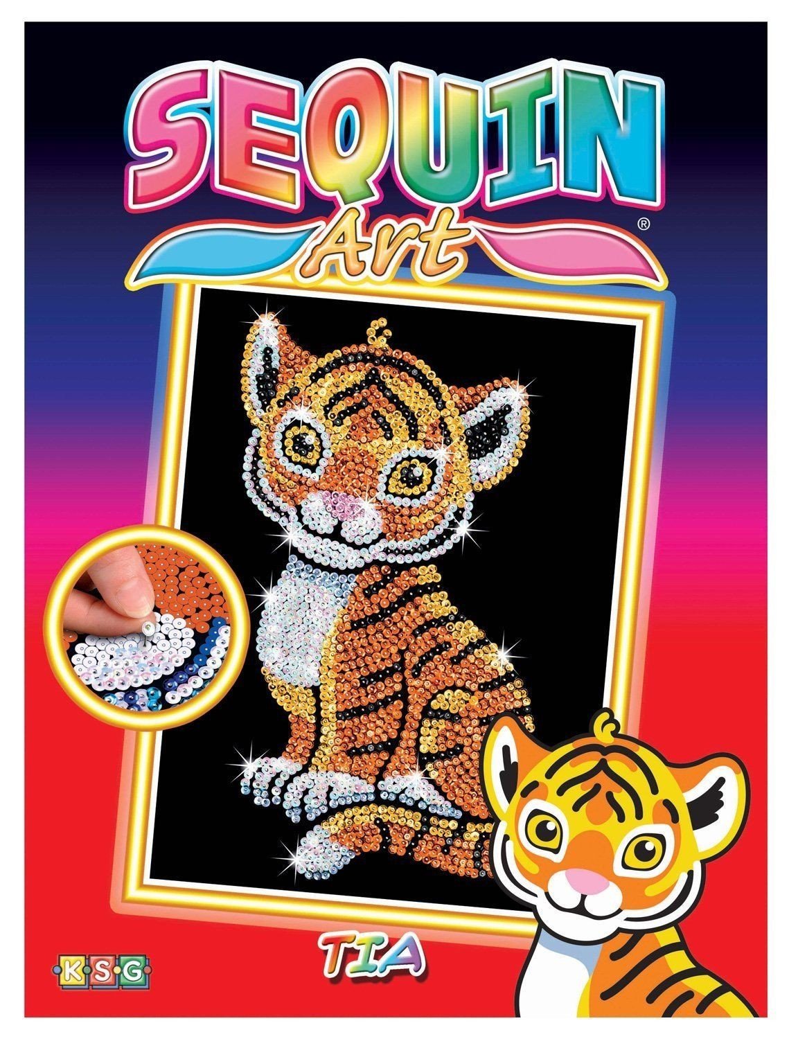 Акція на Набор для творчества Sequin Art RED Tia Tiger (SA1413) від MOYO