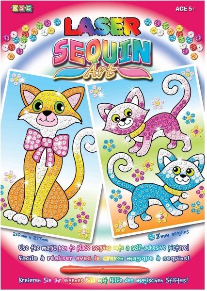 

Набор для творчества Sequin Art LASER Cats (SA1317)