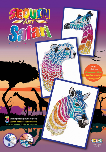 

Набор для творчества Sequin Art SPECTRUM Safari (SA1607)