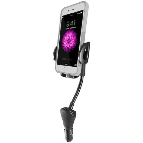 

Автодержатель Macally (MCLA3U) USB-A ports (1 x 2.4A, 2 x 2.1A/5V) Devices 5.1""/13 cm