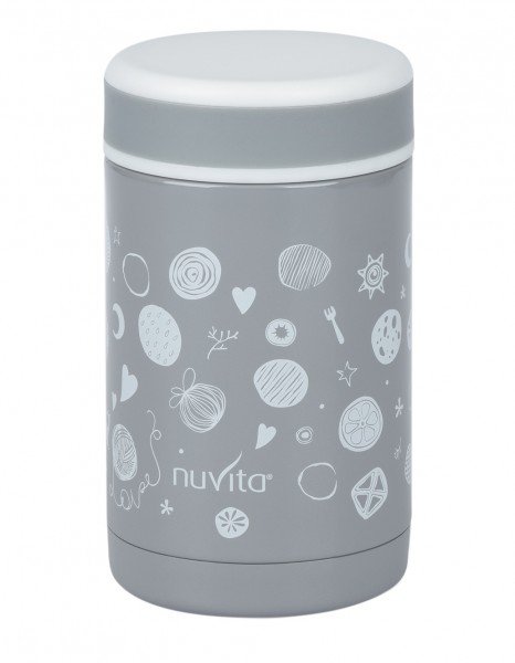

Термос металический для еды Nuvita 500 мл. Серый (NV1472)
