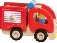 Машинка деревянная goki Пожарная красный (55927G)
