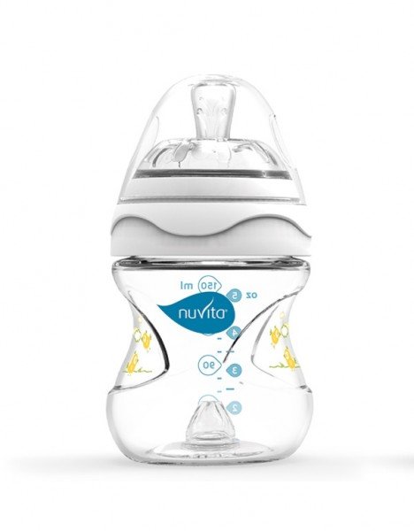 

Бутылочка для кормления Nuvita Mimic 150мл. 0м+ Антиколиковая, белая (NV6010White)