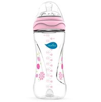 Бутылочка для кормления Nuvita Mimic 330мл. 4м+ Антиколиковая, розовая (NV6050Pink)