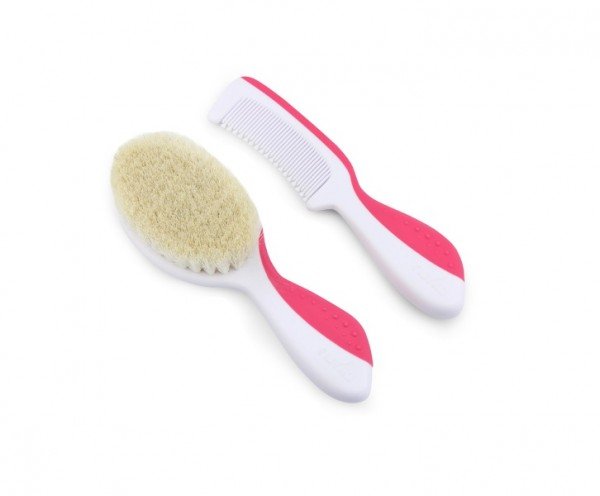 

Набор по уходу за ребенком Nuvita 0м+ Розовый расческа и щеточка NV1137Pink