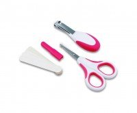  Набір для догляду за дитиною Nuvita 0м+ Рожевий Безпечні ножнички з акс. NV1138Pink 