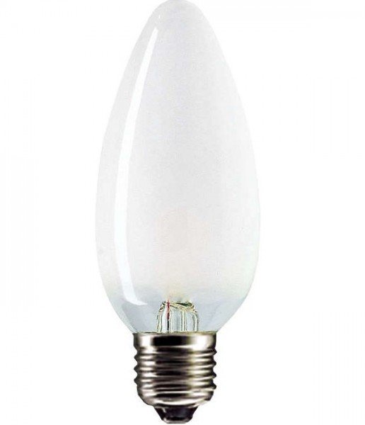 Акция на Лампа накаливания Philips E27 60W 230V B35 FR 1CT/10X10 Stan (921501644219) от MOYO