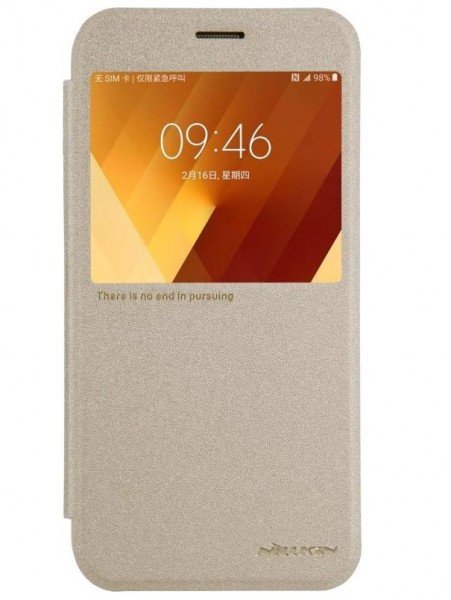 

Чехол NILLKIN для Galaxy A7 2017 (A720) Sparkle Leather PU Gold